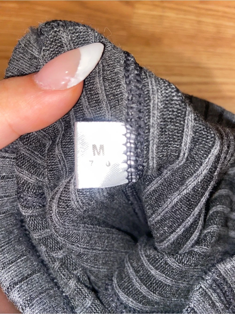 wonder nation Kids Ribbed Gray and Navy Crew Socks - 2 Pack